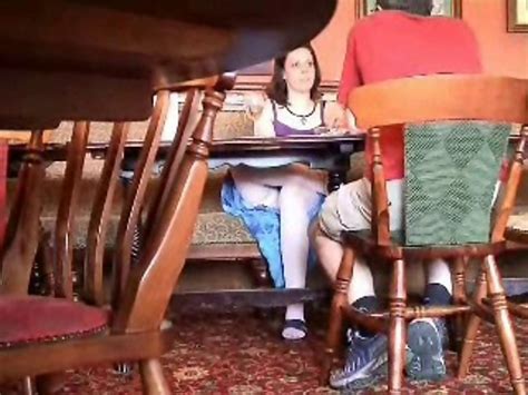 Showing Porn Images for Flashing pussy under table porn ...