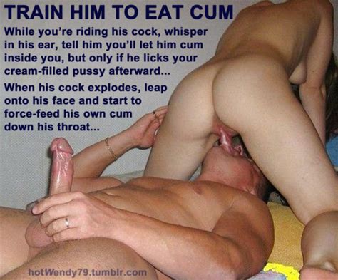 eat your own cum captions - Mega Porn Pics